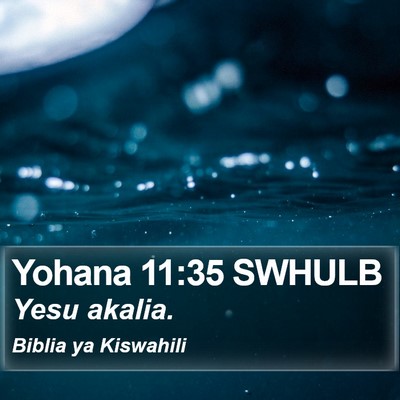 Yohana 11:35 SWHULB Bible Verse Image