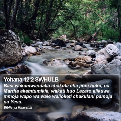 Yohana 12:2 SWHULB Bible Verse Image