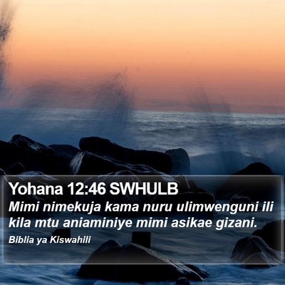 Yohana 12:46 SWHULB Bible Verse Image