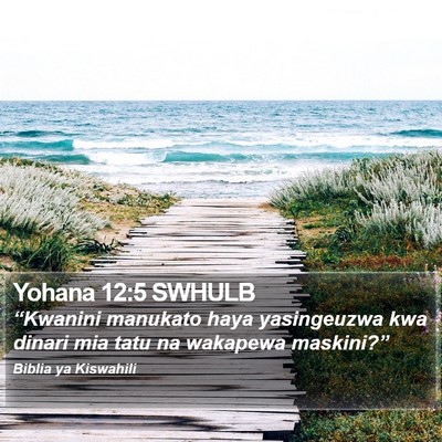 Yohana 12:5 SWHULB Bible Verse Image