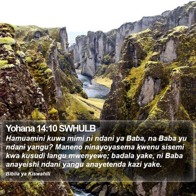 Yohana 14:10 SWHULB Bible Verse Image