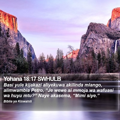 Yohana 18:17 SWHULB Bible Verse Image