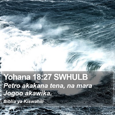 Yohana 18:27 SWHULB Bible Verse Image