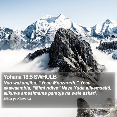 Yohana 18:5 SWHULB Bible Verse Image