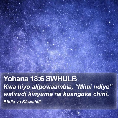 Yohana 18:6 SWHULB Bible Verse Image