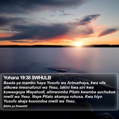 Yohana 19:38 SWHULB Bible Verse Image