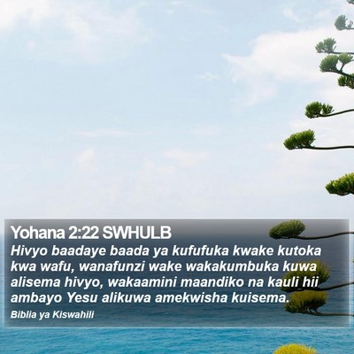 Yohana 2:22 SWHULB Bible Verse Image