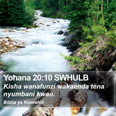 Yohana 20:10 SWHULB Bible Verse Image