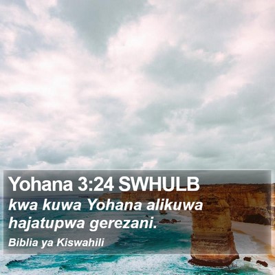 Yohana 3:24 SWHULB Bible Verse Image