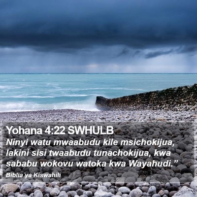Yohana 4:22 SWHULB Bible Verse Image