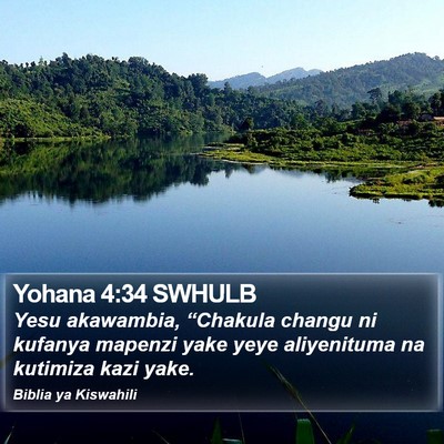 Yohana 4:34 SWHULB Bible Verse Image