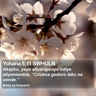 Yohana 5:11 SWHULB Bible Verse Image