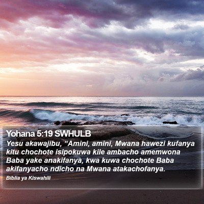 Yohana 5:19 SWHULB Bible Verse Image