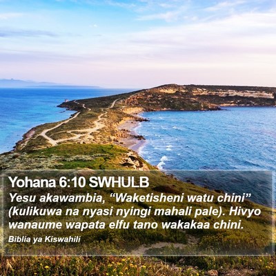 Yohana 6:10 SWHULB Bible Verse Image