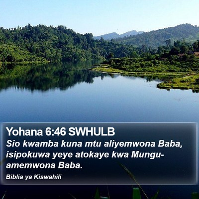 Yohana 6:46 SWHULB Bible Verse Image