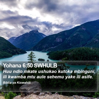 Yohana 6:50 SWHULB Bible Verse Image