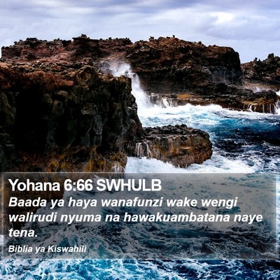 Yohana 6:66 SWHULB Bible Verse Image