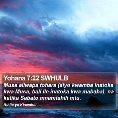 Yohana 7:22 SWHULB Bible Verse Image