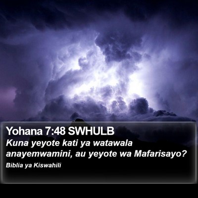 Yohana 7:48 SWHULB Bible Verse Image