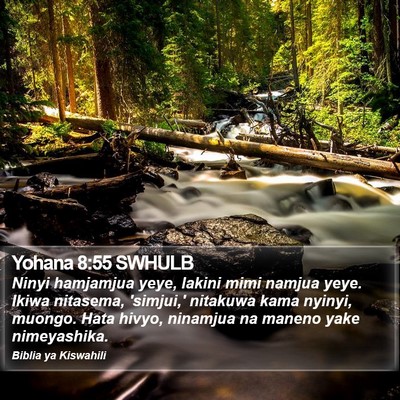 Yohana 8:55 SWHULB Bible Verse Image