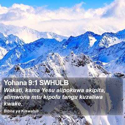 Yohana 9:1 SWHULB Bible Verse Image