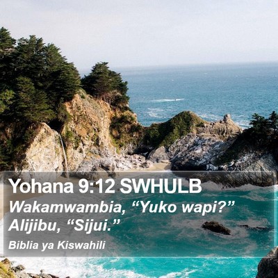 Yohana 9:12 SWHULB Bible Verse Image