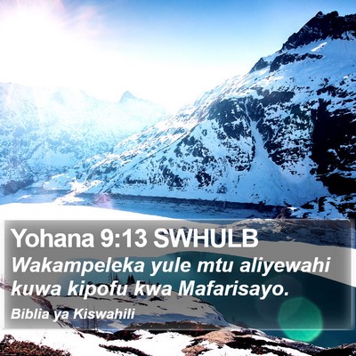 Yohana 9:13 SWHULB Bible Verse Image
