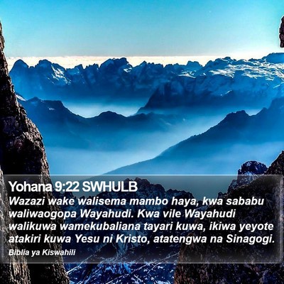 Yohana 9:22 SWHULB Bible Verse Image