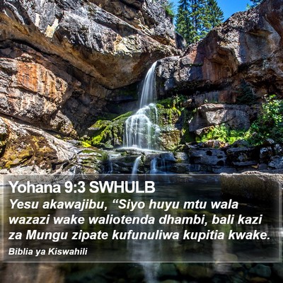 Yohana 9:3 SWHULB Bible Verse Image