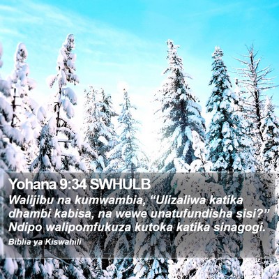 Yohana 9:34 SWHULB Bible Verse Image