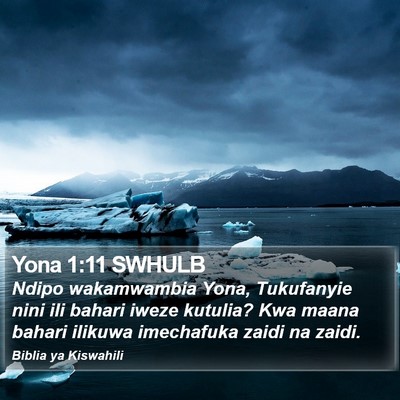 Yona 1:11 SWHULB Bible Verse Image