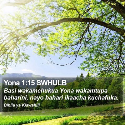 Yona 1:15 SWHULB Bible Verse Image