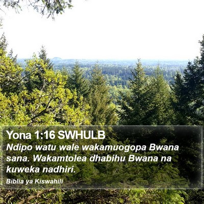 Yona 1:16 SWHULB Bible Verse Image