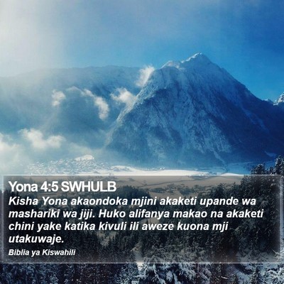 Yona 4:5 SWHULB Bible Verse Image