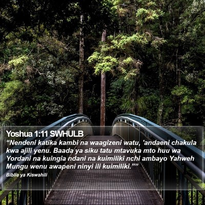 Yoshua 1:11 SWHULB Bible Verse Image