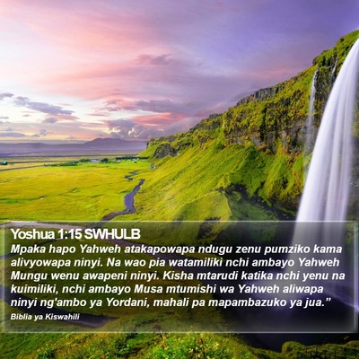 Yoshua 1:15 SWHULB Bible Verse Image