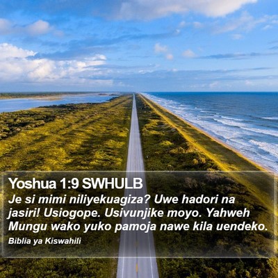Yoshua 1:9 SWHULB Bible Verse Image