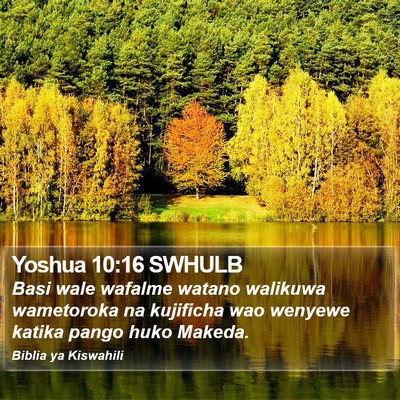 Yoshua 10:16 SWHULB Bible Verse Image