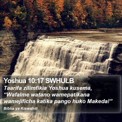 Yoshua 10:17 SWHULB Bible Verse Image