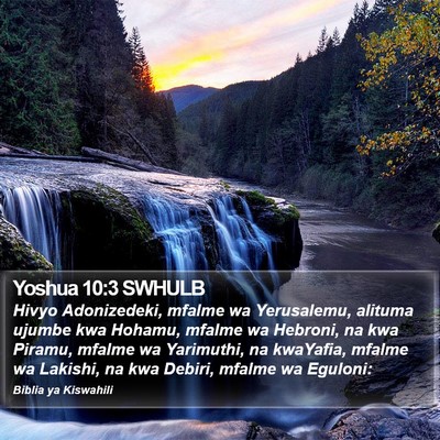 Yoshua 10:3 SWHULB Bible Verse Image