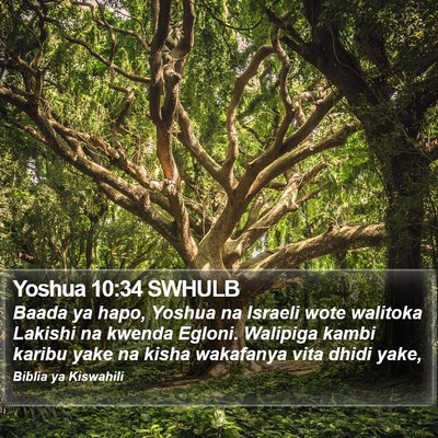Yoshua 10:34 SWHULB Bible Verse Image