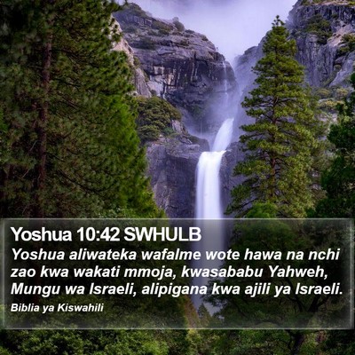 Yoshua 10:42 SWHULB Bible Verse Image
