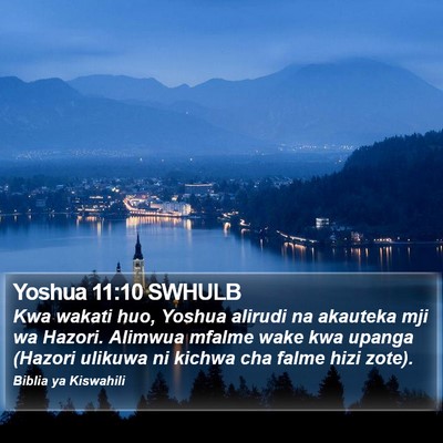 Yoshua 11:10 SWHULB Bible Verse Image