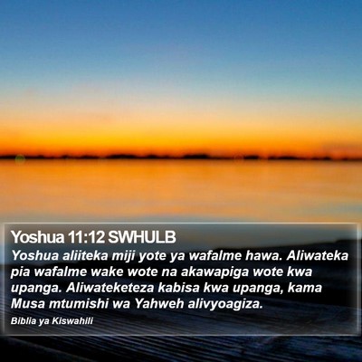 Yoshua 11:12 SWHULB Bible Verse Image