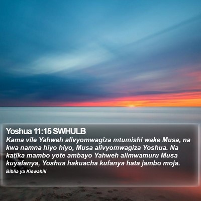 Yoshua 11:15 SWHULB Bible Verse Image
