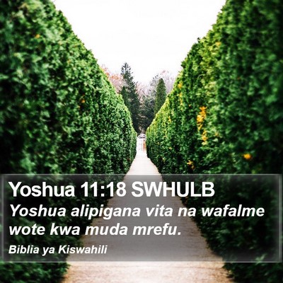 Yoshua 11:18 SWHULB Bible Verse Image