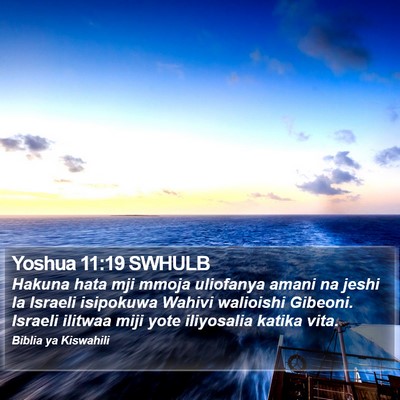 Yoshua 11:19 SWHULB Bible Verse Image