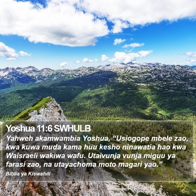 Yoshua 11:6 SWHULB Bible Verse Image