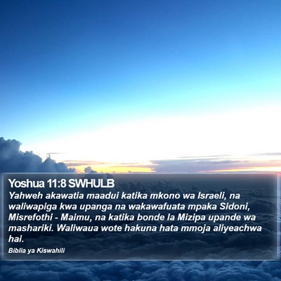 Yoshua 11:8 SWHULB Bible Verse Image