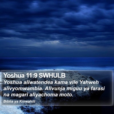 Yoshua 11:9 SWHULB Bible Verse Image